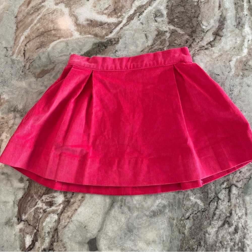 The Beaufort Bonnet Company Girls pink Corduroy Mini Skirt Size 5 Holiday Outfit